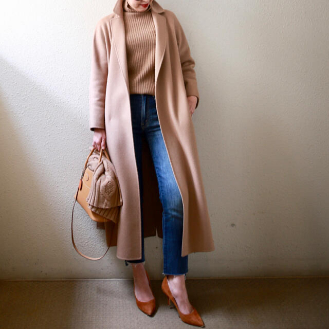 D - S MAX MARA ピュアウールダブルフェイスロングコートの通販