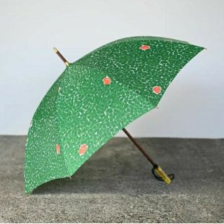 イイダ傘店  晴雨兼用傘  “ポピー” ミドリ 新品、未使用品(傘)