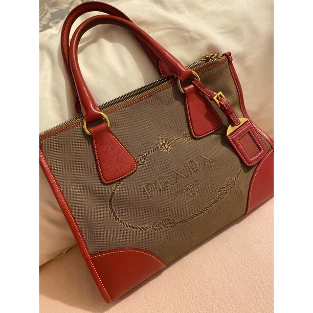 PRADA♡BN2288カナパキャンバスショルダーバッグmiumiu