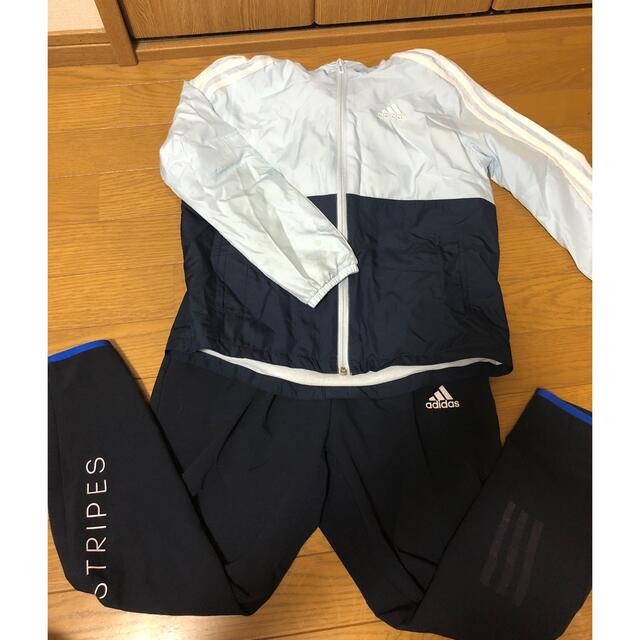 adidas(アディダス)のadidas 140cmジャージ キッズ/ベビー/マタニティのキッズ服女の子用(90cm~)(ジャケット/上着)の商品写真