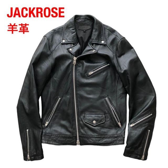 JACKROSE ジャックローズ 羊革 レザー ダブル ライダース ジャケット