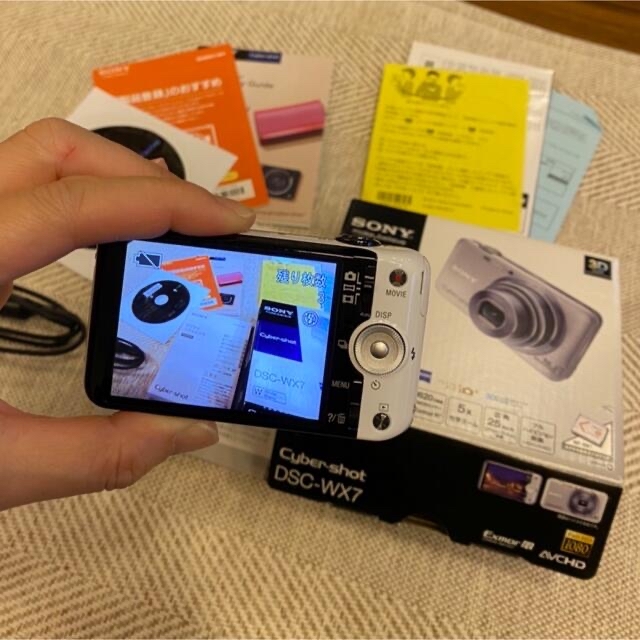 SONY(ソニー)の【動作確認済】SONY Cyber−Shot WX DSC-WX7(W)デジカメ スマホ/家電/カメラのカメラ(コンパクトデジタルカメラ)の商品写真