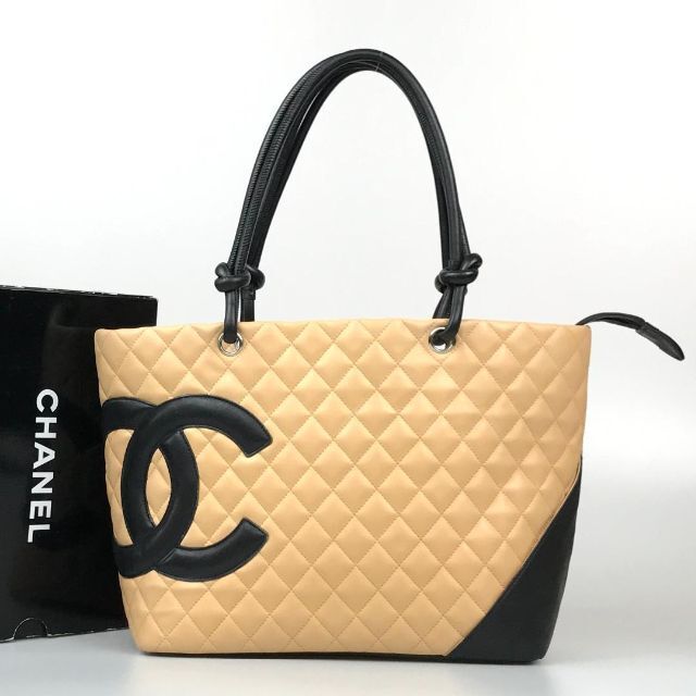 【美品✨】シャネル CHANEL カンボンライン トートバッグ ココマーク