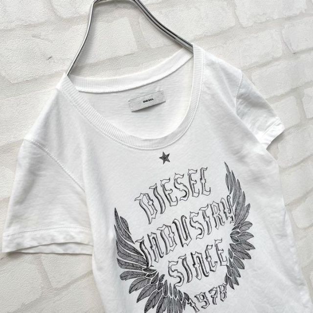 【新品】DIESEL ディーゼル⑥美女とミラーボール フロントプリントTシャツ