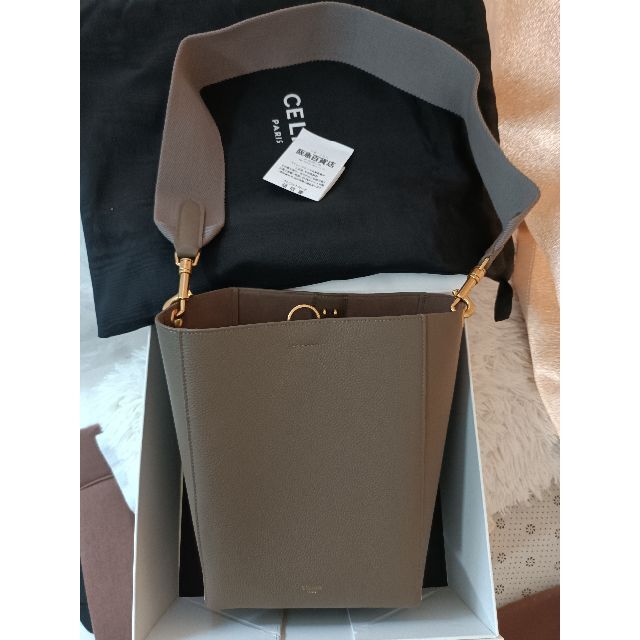 CELINE セリーヌ サングル バケット スモール トープ - tigeriam.com
