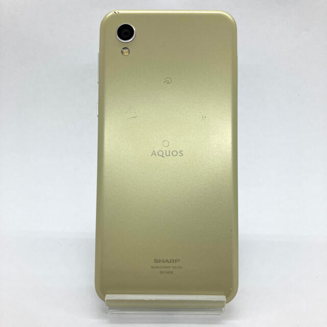 AQUOS(アクオス)のAQUOS sense2 アッシュイエロー SH-M08 楽天 SIMフリー ㉜ スマホ/家電/カメラのスマートフォン/携帯電話(スマートフォン本体)の商品写真