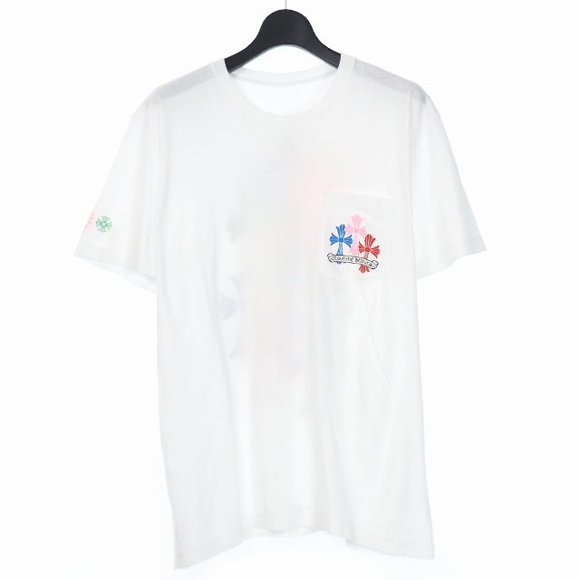 Chrome Hearts(クロムハーツ)のクロムハーツ 22SS マルチカラーセメタリークロス Tシャツ 半袖 L 白 メンズのトップス(Tシャツ/カットソー(半袖/袖なし))の商品写真