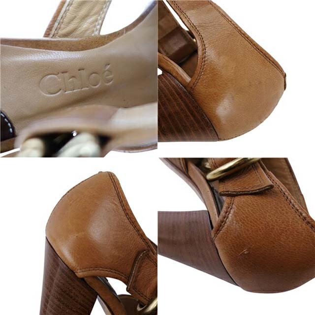 Chloe(クロエ)のクロエ サンダル カーフレザー ヒール シューズ 靴 レディース イタリア製 レディースの靴/シューズ(サンダル)の商品写真