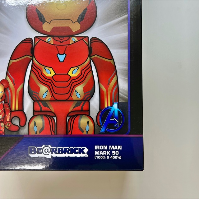 BE@RBRICK IRON MAN MARK 50 100％ & 400％MEDICOMTOY