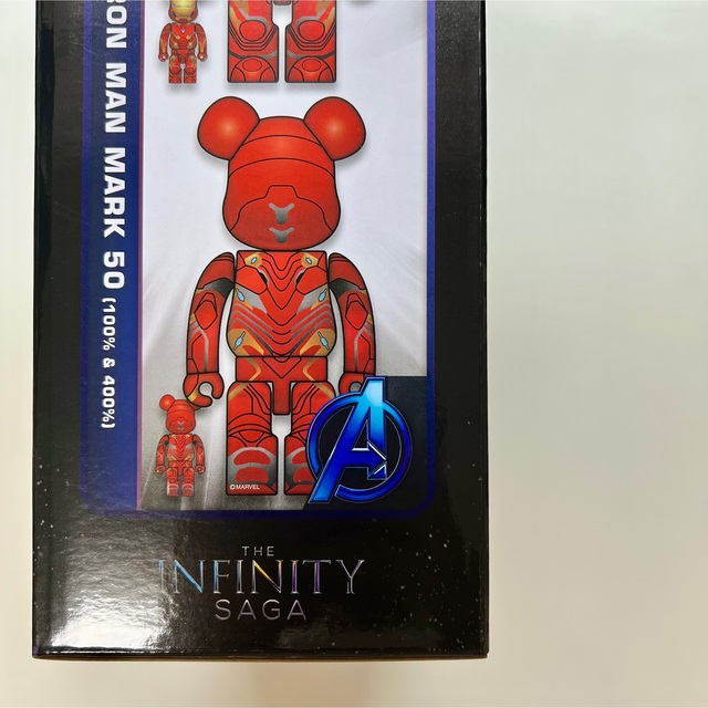 BE@RBRICK IRON MAN MARK 50 100％ & 400％MEDICOMTOY