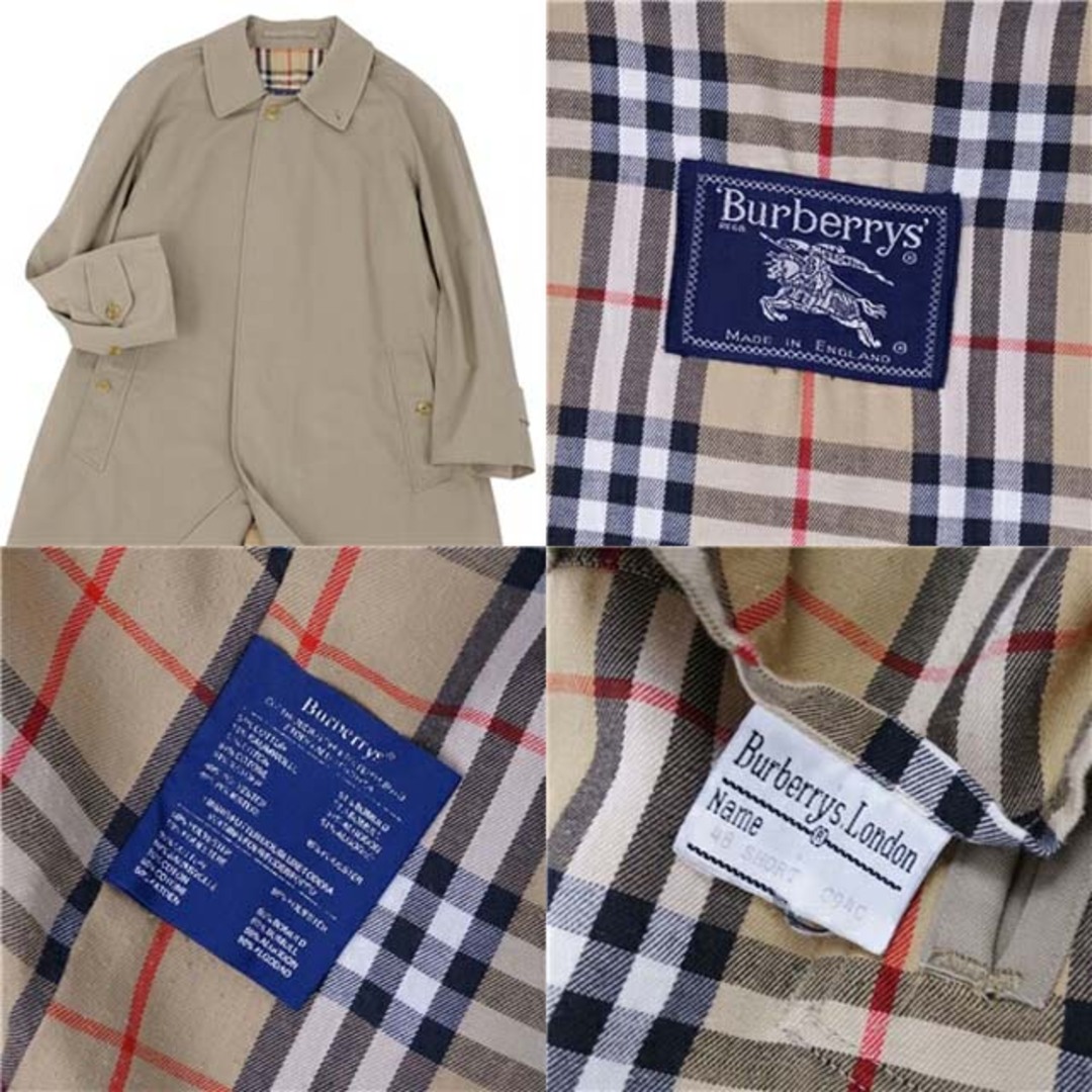 BURBERRY(バーバリー)のバーバリー コート 英国製 ステンカラー バルマカーン メンズ メンズのジャケット/アウター(ステンカラーコート)の商品写真