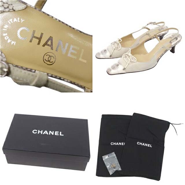 CHANEL(シャネル)のシャネル パンプス 03P ココマーク スウェード レザー バックストラップ レディースの靴/シューズ(ハイヒール/パンプス)の商品写真