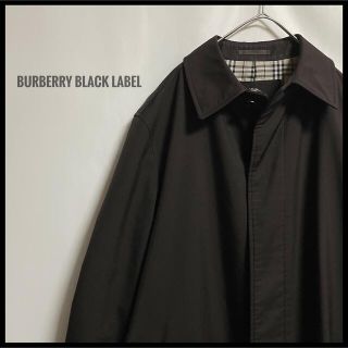 バーバリーブラックレーベル(BURBERRY BLACK LABEL)のBURBERRY BLACK LABEL ステンカラーコート　ノバチェック　茶色(ステンカラーコート)