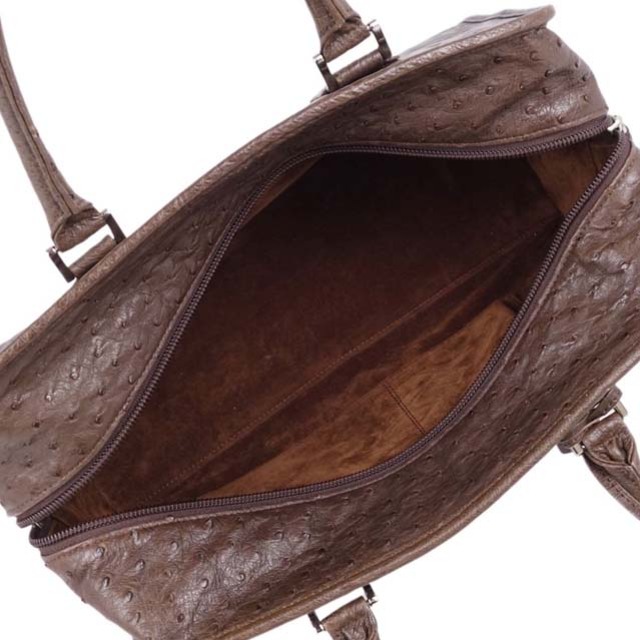 OSTRICH(オーストリッチ)のオーストリッチ バッグ ハンドバッグ 本革 カバン 鞄 レディース ブラウン レディースのバッグ(ハンドバッグ)の商品写真