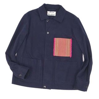 アクネストゥディオズ(Acne Studios)のアクネストゥディオズ ジャケット カバーオール ラグ 切り替え コットン メンズ(ステンカラーコート)