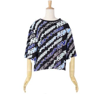 ケンゾー(KENZO)のケンゾー シャツ Tシャツ カットソー 総柄 ロゴ ショート丈 コットン(カットソー(半袖/袖なし))