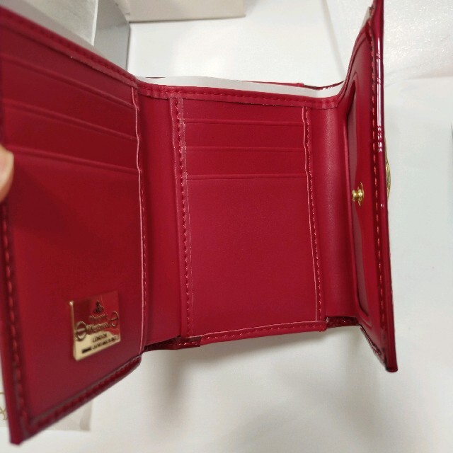 ヴィヴィアンウエストウッド 三つ折り財布 レッド がま口 新品未使用