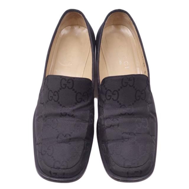 Gucci - グッチ ローファー GG柄 モカシン スリッポン サテン シューズ