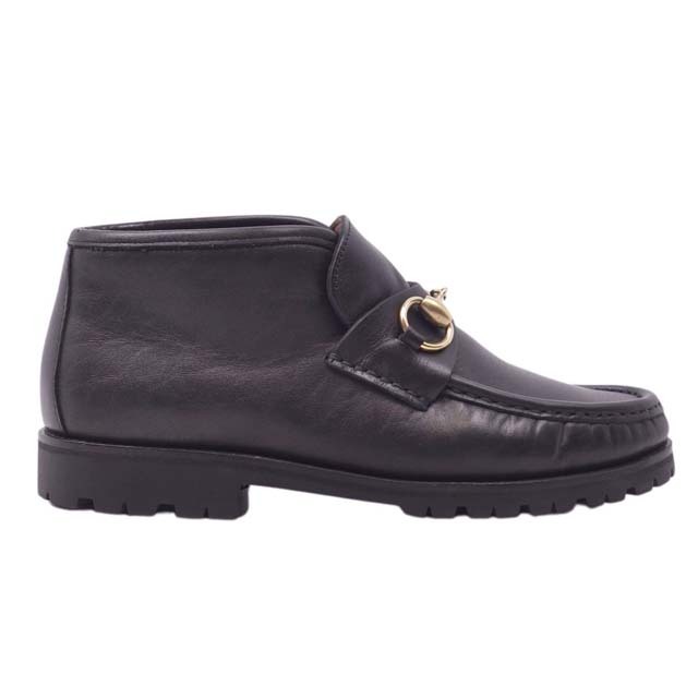 当店限定販売】 GUCCI グッチ 靴 黒 ホースビット ブラック 黒 レザー