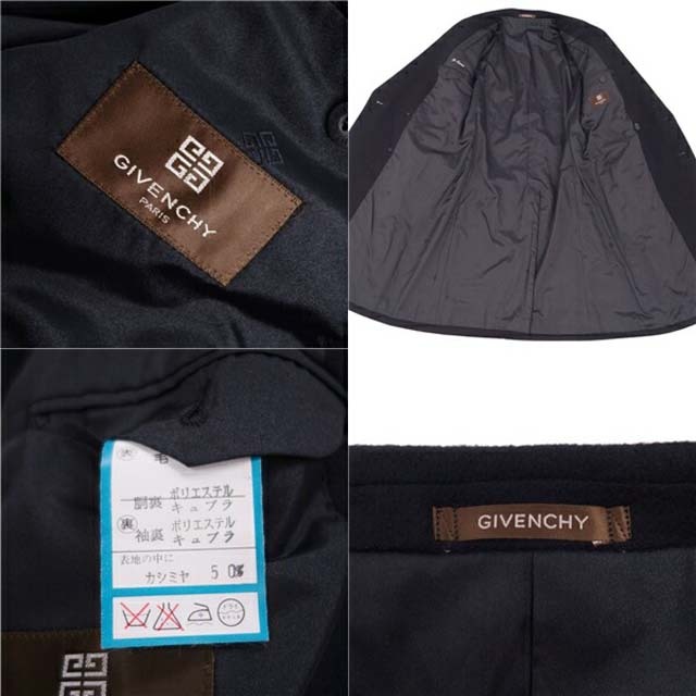 ジバンシー コート チェスターコート ダブルブレスト ウール カシミヤ メンズ