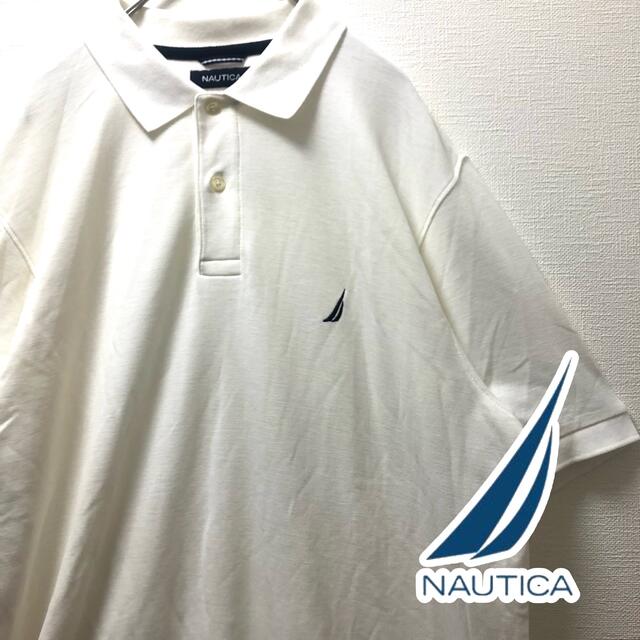 NAUTICA(ノーティカ)のNAUTICA ノーティカ  ホワイト  ポロスポーツ メンズのトップス(ポロシャツ)の商品写真