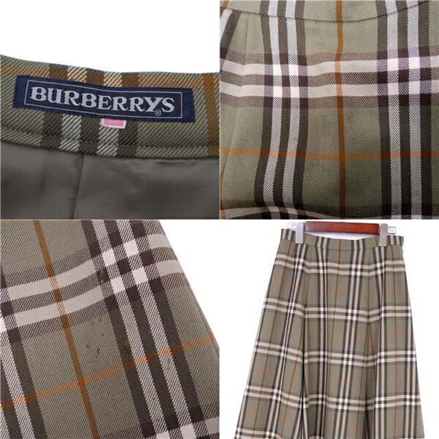 BURBERRY(バーバリー)のバーバリー スカート ロングスカート チェック プリーツ ウール レディース レディースのスカート(ひざ丈スカート)の商品写真