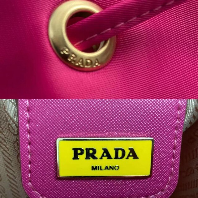 ♡PRADA 巾着ポーチ★収納バッグ　ギフト品　ピンク