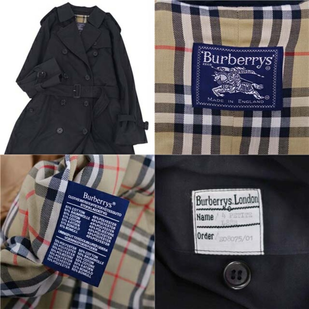 BURBERRY(バーバリー)のバーバリー コート トレンチコート 英国製 レディース コットン レディースのジャケット/アウター(ブルゾン)の商品写真