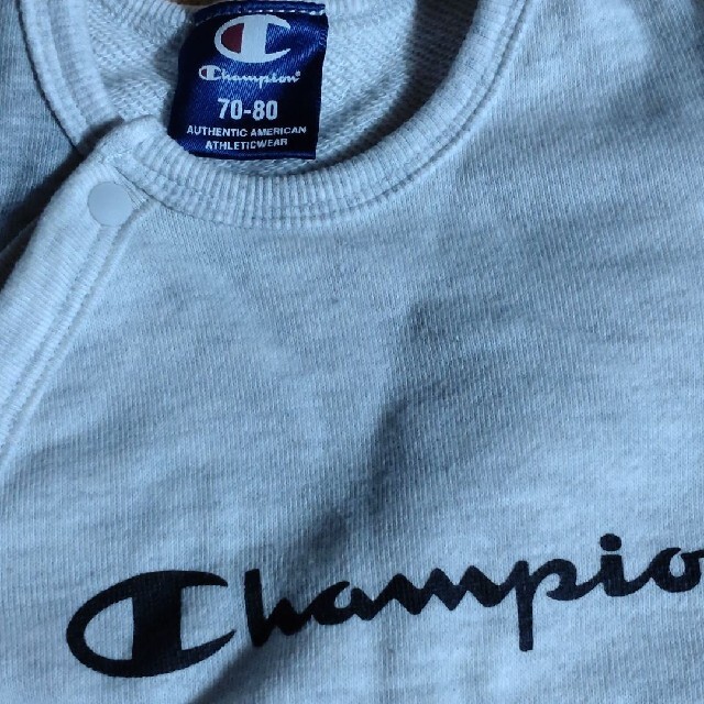 Champion(チャンピオン)のチャンピオン　ロンパース70-80 キッズ/ベビー/マタニティのベビー服(~85cm)(ロンパース)の商品写真