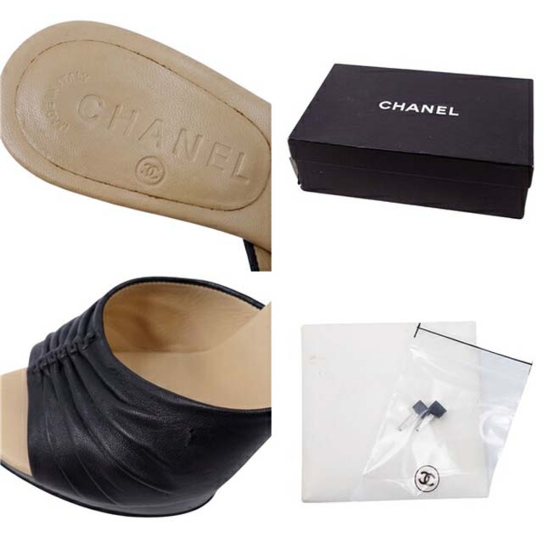 CHANEL(シャネル)のシャネル サンダル 04A ココマーク ラムレザー ヒール シューズ 靴 レディースの靴/シューズ(サンダル)の商品写真