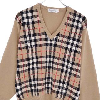 BURBERRY   バーバリー ニット セーター チェック ウール プル