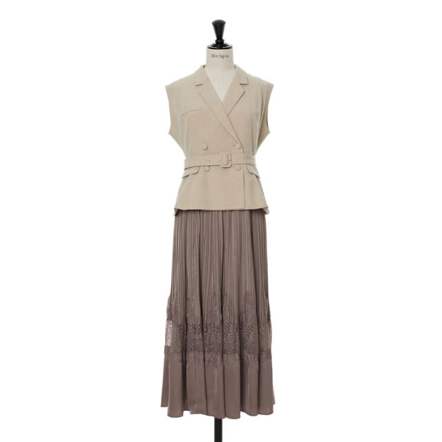 オンラインでの最低価格 Meurice Pleated Lace Dress | piglowice.pl