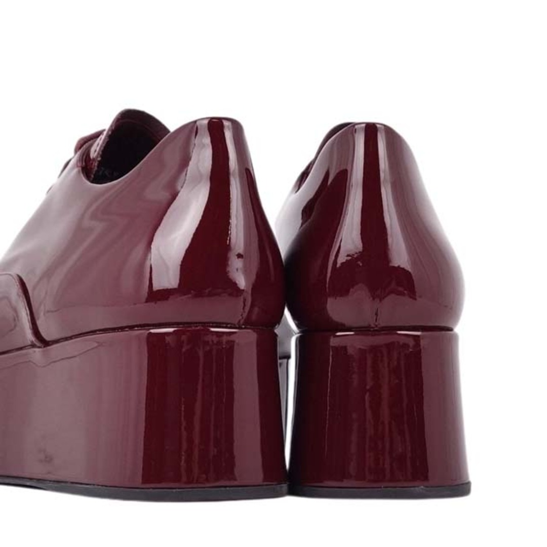 MIU MIU - ミュウミュウ シューズ レースアップ パテントレザー MIU MIU - ミュウミュウ シューズ レースアップ パテントレザー