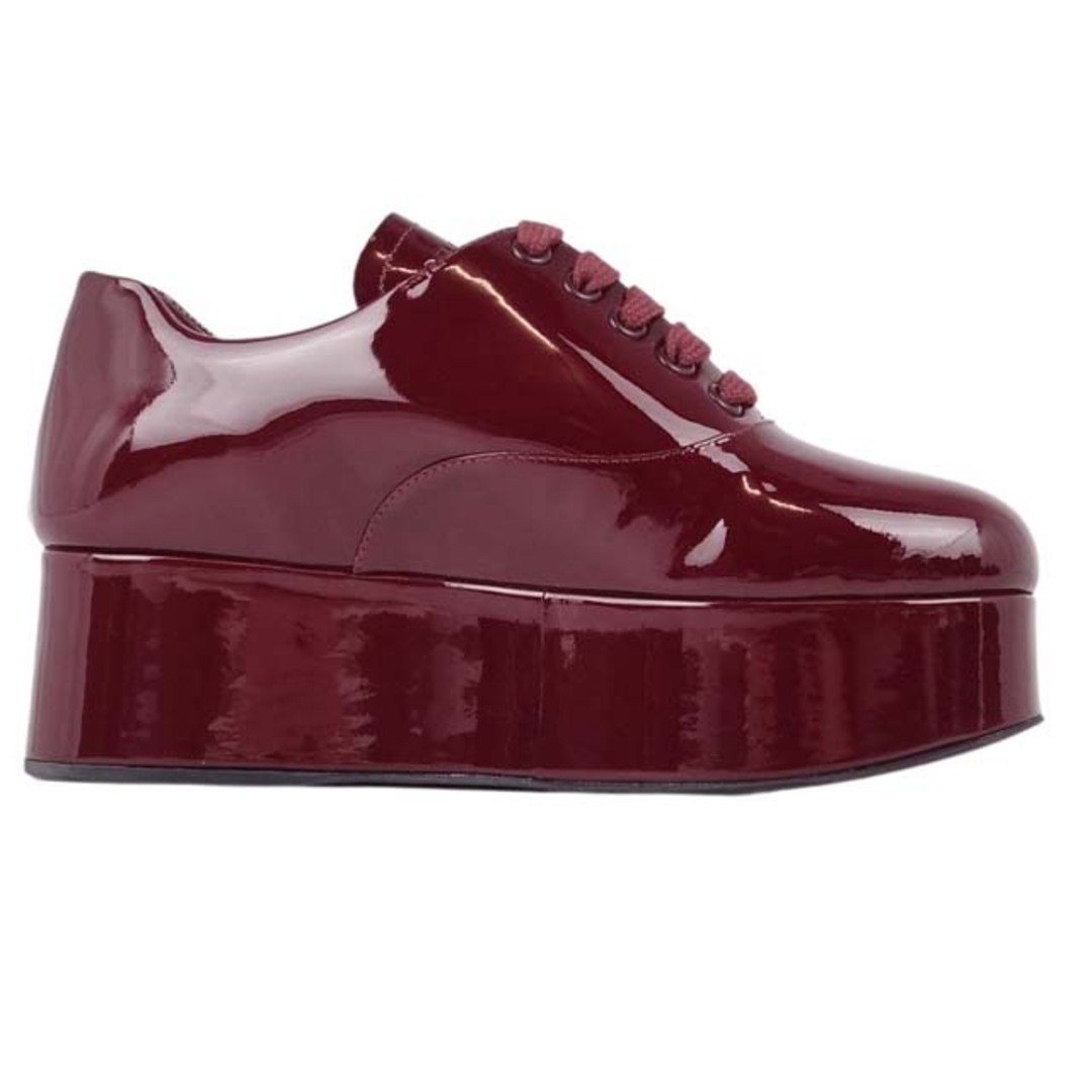 MIU MIU - ミュウミュウ シューズ レースアップ パテントレザー MIU MIU - ミュウミュウ シューズ レースアップ パテントレザー