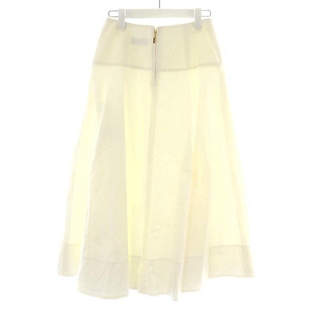 ANAYI(アナイ)のアナイ 22AW フレアスカート ミモレ ロング コットン 36 S 白 レディースのスカート(ロングスカート)の商品写真