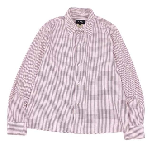 A.P.C(アーペーセー)のアーペーセー シャツ ロングスリーブ コットン トップス メンズ フランス製 L メンズのトップス(シャツ)の商品写真