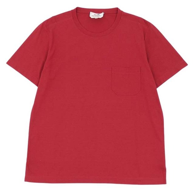 エルメス Tシャツ カットソー 無地 コットン トップス メンズ イタリア製 M