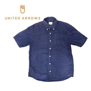 ユナイテッドアローズグリーンレーベルリラクシング(UNITED ARROWS green label relaxing)の★最安値★　ユナイテッドアローズ　グリーンレーベルリラクシング　M　半袖シャツ(シャツ)