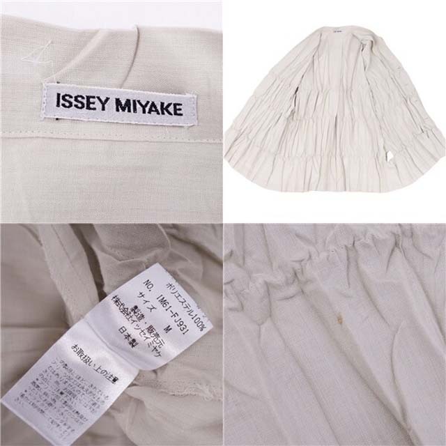 ISSEY MIYAKE(イッセイミヤケ)のイッセイミヤケ ジャケット テーラード プリーツ 無地 アウター レディース M レディースのジャケット/アウター(ブルゾン)の商品写真