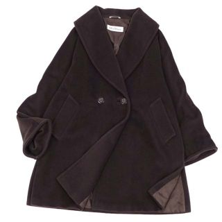 マックスマーラ(Max Mara)のマックスマーラ コート ダブルブレスト ウール カシミヤ 無地 アウター(ブルゾン)