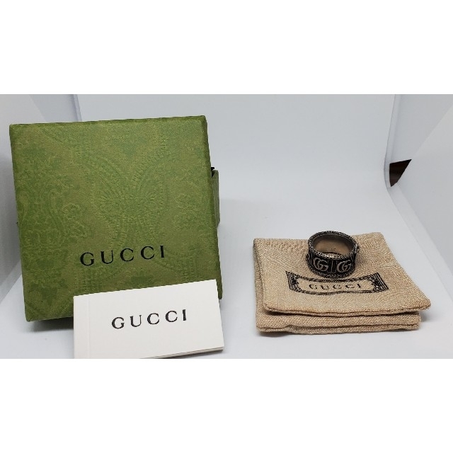 現行中古品】GUCCI ダブルG シルバー スネークリング 【23号レア】 大