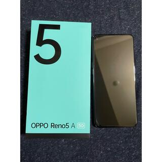 アンドロイド(ANDROID)のOPPO Reno5 A A101OP シルバーブラック ワイモバイル スマホ(スマートフォン本体)