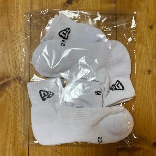 ニューエラー(NEW ERA)のバロン様　専用　新品未使用　NEW era 23〜25㎝　白　3足セット(ソックス)