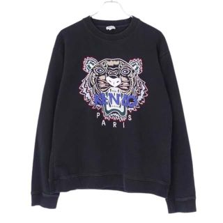 美品　KENZO  タイガー刺繍ロゴスウェット　トラ　グレー　長袖　Lサイズ