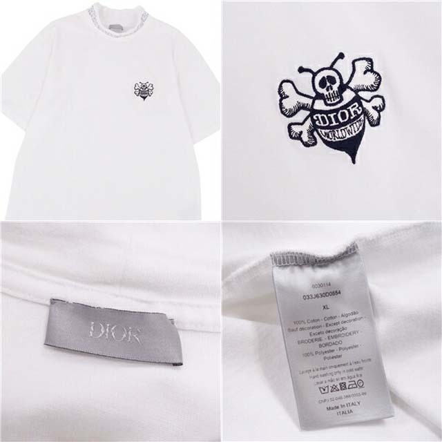 ディオールオム Shawn Stussy ステューシー Tシャツ 20AW 刺繍