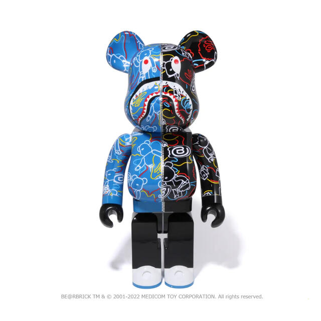 MEDICOM TOY(メディコムトイ)のBAPE BE@RBRICK CAMO SHARK 1000% ベアブリック エンタメ/ホビーのフィギュア(その他)の商品写真