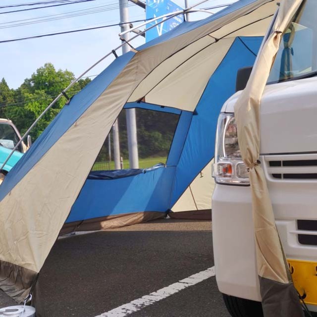 小川キャンパル カーサイドリビングDX シェルター タープ キャンプ 車中泊