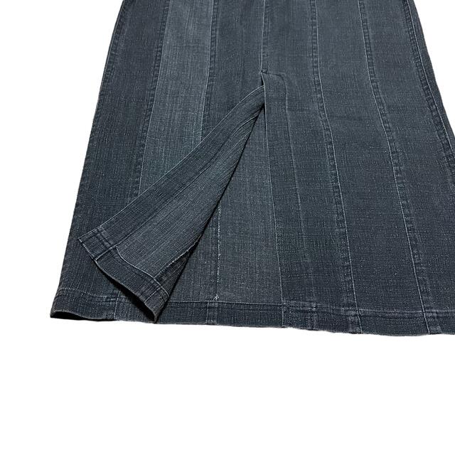 Santa Monica(サンタモニカ)の古着 見せかけジーンズ タイトスカート メッシュ生地 レディースのスカート(ロングスカート)の商品写真