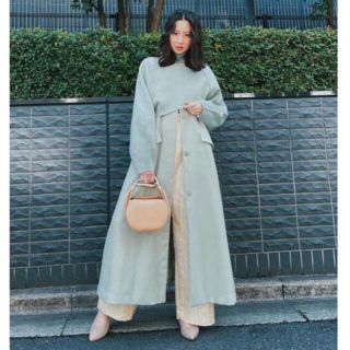 アメリヴィンテージ(Ameri VINTAGE)のAMERI VINTEGE ROUNDNESS SHORT KNIT グリーン(ニット/セーター)