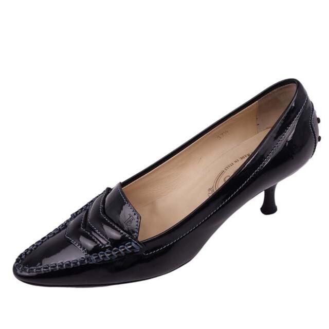 TOD'S トッズ パンプス ローファー ヒール パテントレザー